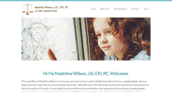 Desktop Screenshot of madelinewilsonattorney.com