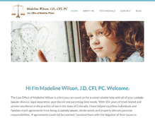 Tablet Screenshot of madelinewilsonattorney.com